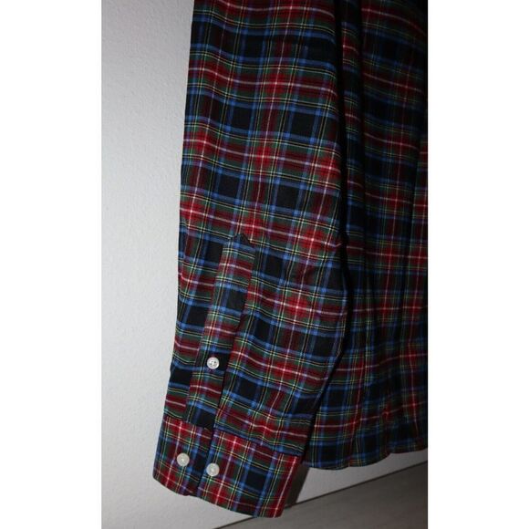 Ralph Lauren Men's Sz XL Black Multi Plaid Ultra Flex L/S Collared Shirt $80 - Picture 6 of 7